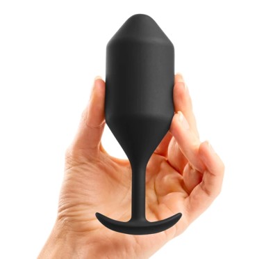 Plug analny - B-Vibe Snug Plug 4 Black